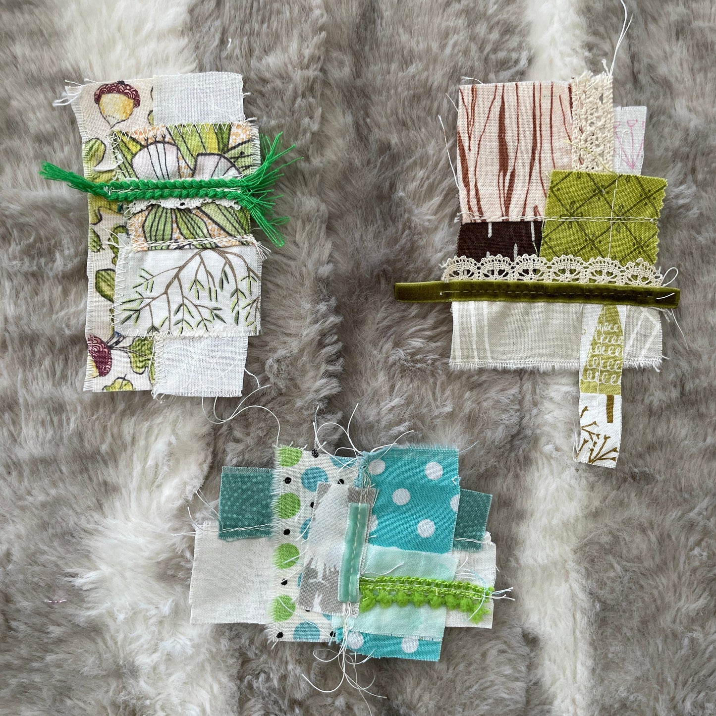 journal fodder | Sewn Snipped Bits | mini scrap quilt | fabric ephemera | tiny patchwork quilt | eye candy for your journal