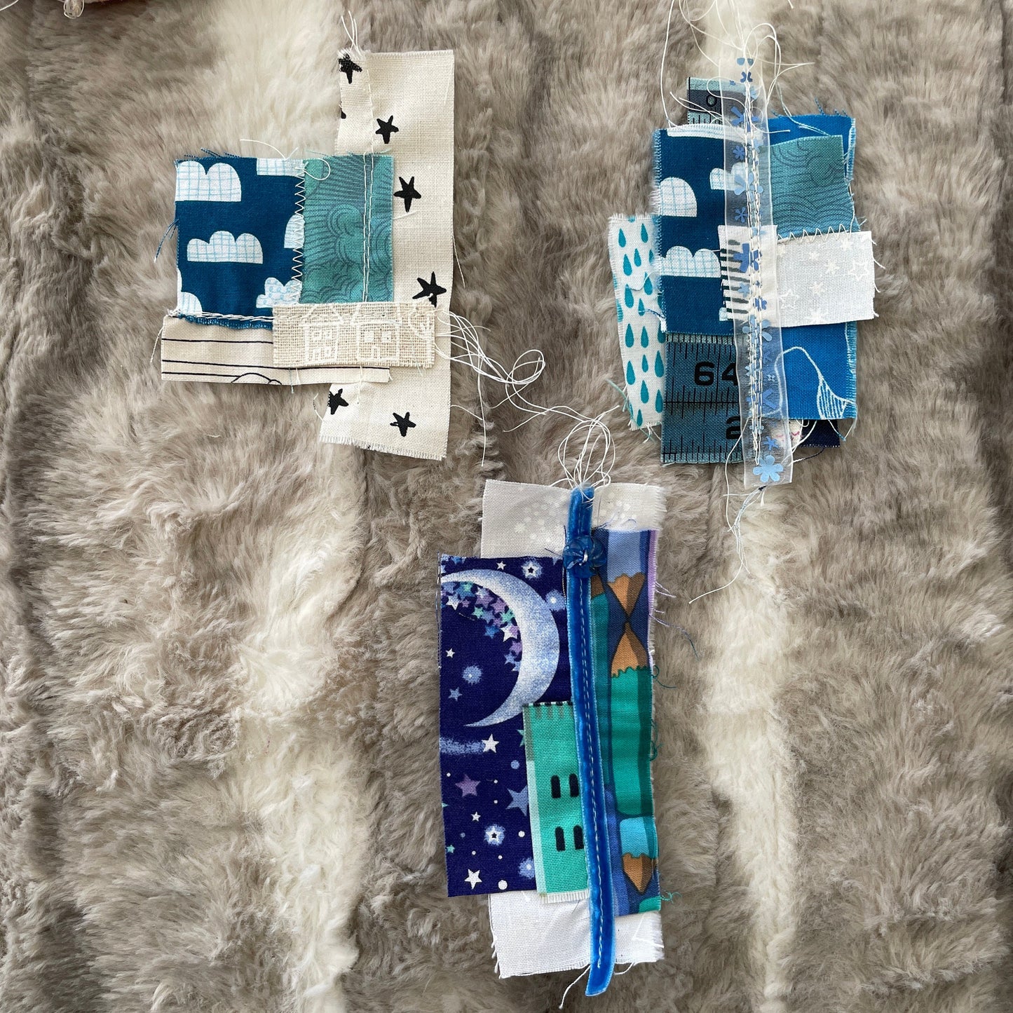 journal fodder | Sewn Snipped Bits | mini scrap quilt | fabric ephemera | tiny patchwork quilt | eye candy for your journal