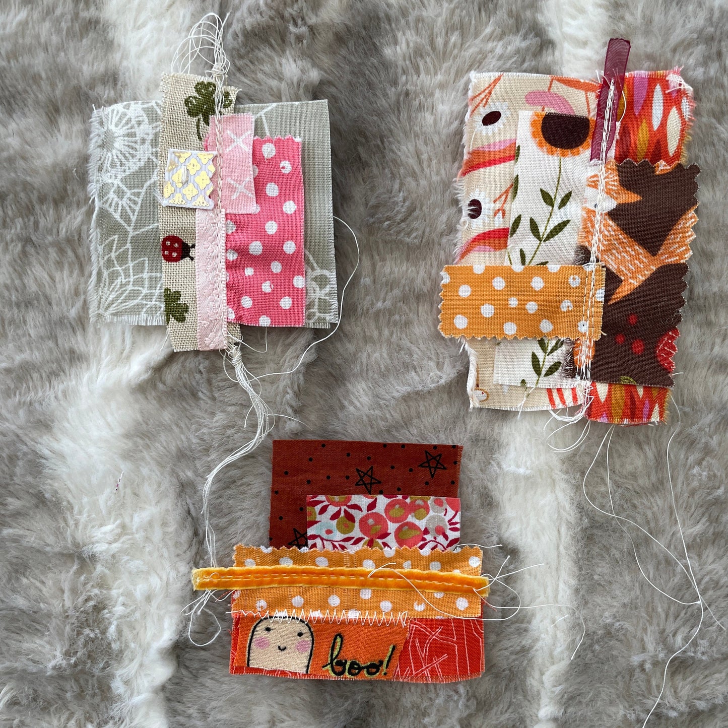 journal fodder | Sewn Snipped Bits | mini scrap quilt | fabric ephemera | tiny patchwork quilt | eye candy for your journal