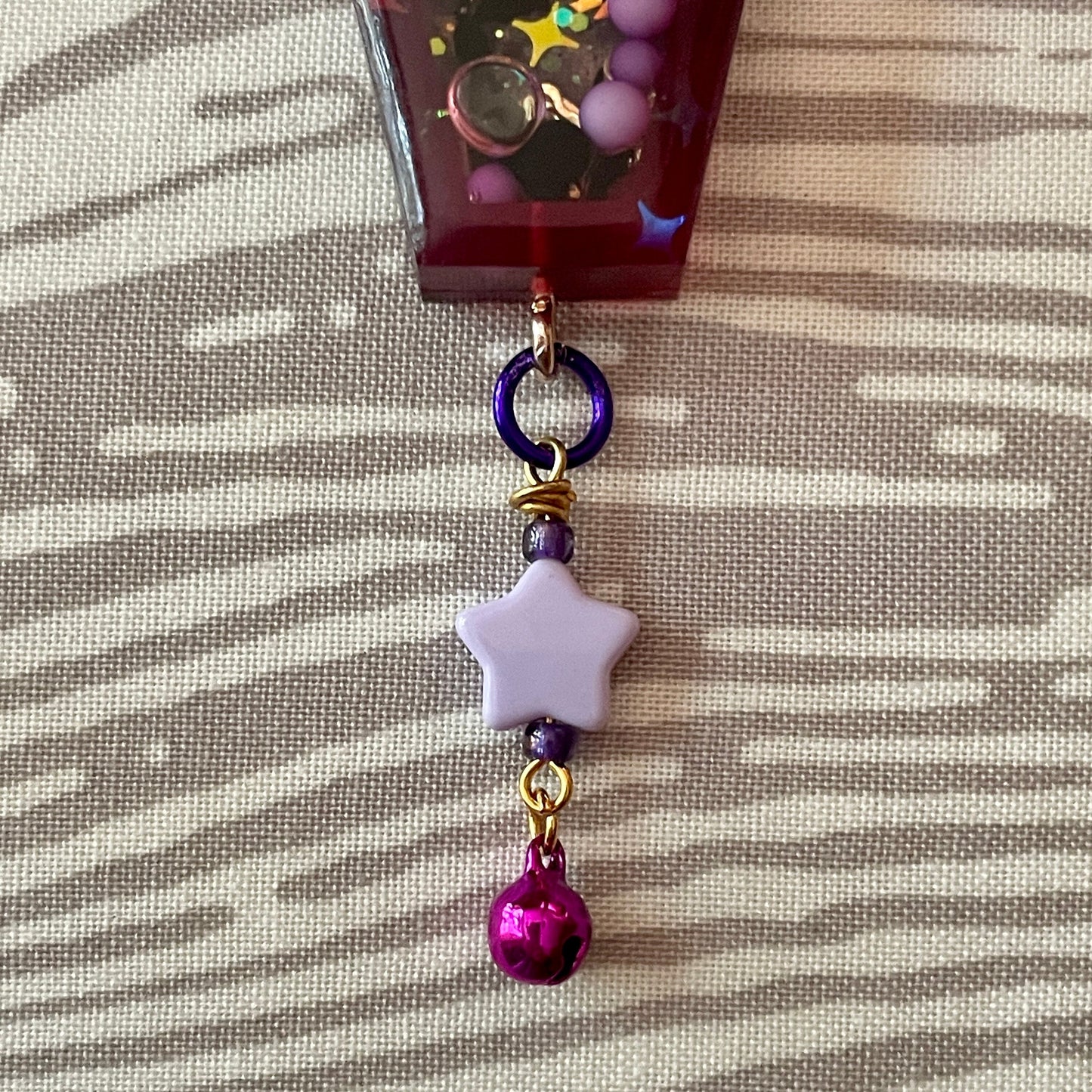 Purple rose Flying Coffin resin shaker necklace on 20 inch antique brass finish chain link | spooky steampunk unisex Halloween charm