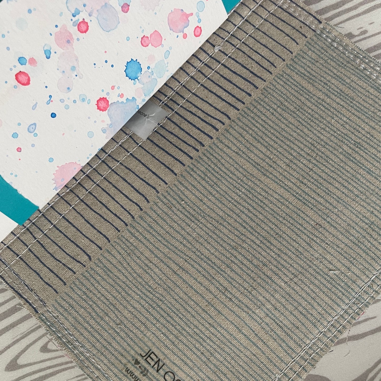 Sweater Weather refillable watercolor journal | winter themed travelers notebook | quilted fabric fauxdori | kawaii mixed media sketchbook