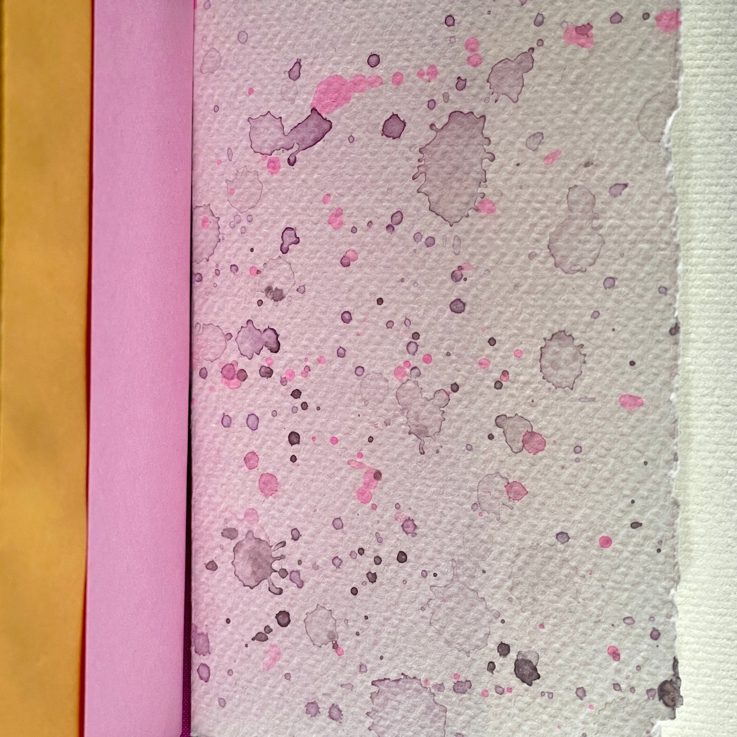 Ghastlies patchwork watercolor journal with quilted fabric cover | dark humor refillable fauxdori sketchbook | ooak travelers notebook