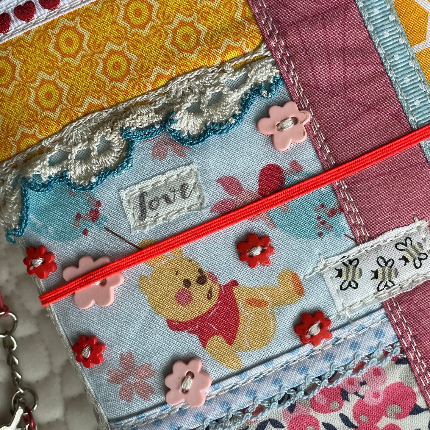 Blank Baby Book w/ quilted fabric cover | ooak refillable scrapbook album w/ removable pages | sewn in cute nursery prints | 2 growing sizes